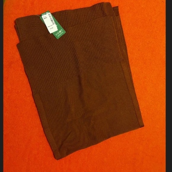 Brown extra-long responsible merino wool scarf NWT - Picture 7 of 13